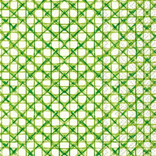 Guest Towel |Botanical Cane Green|