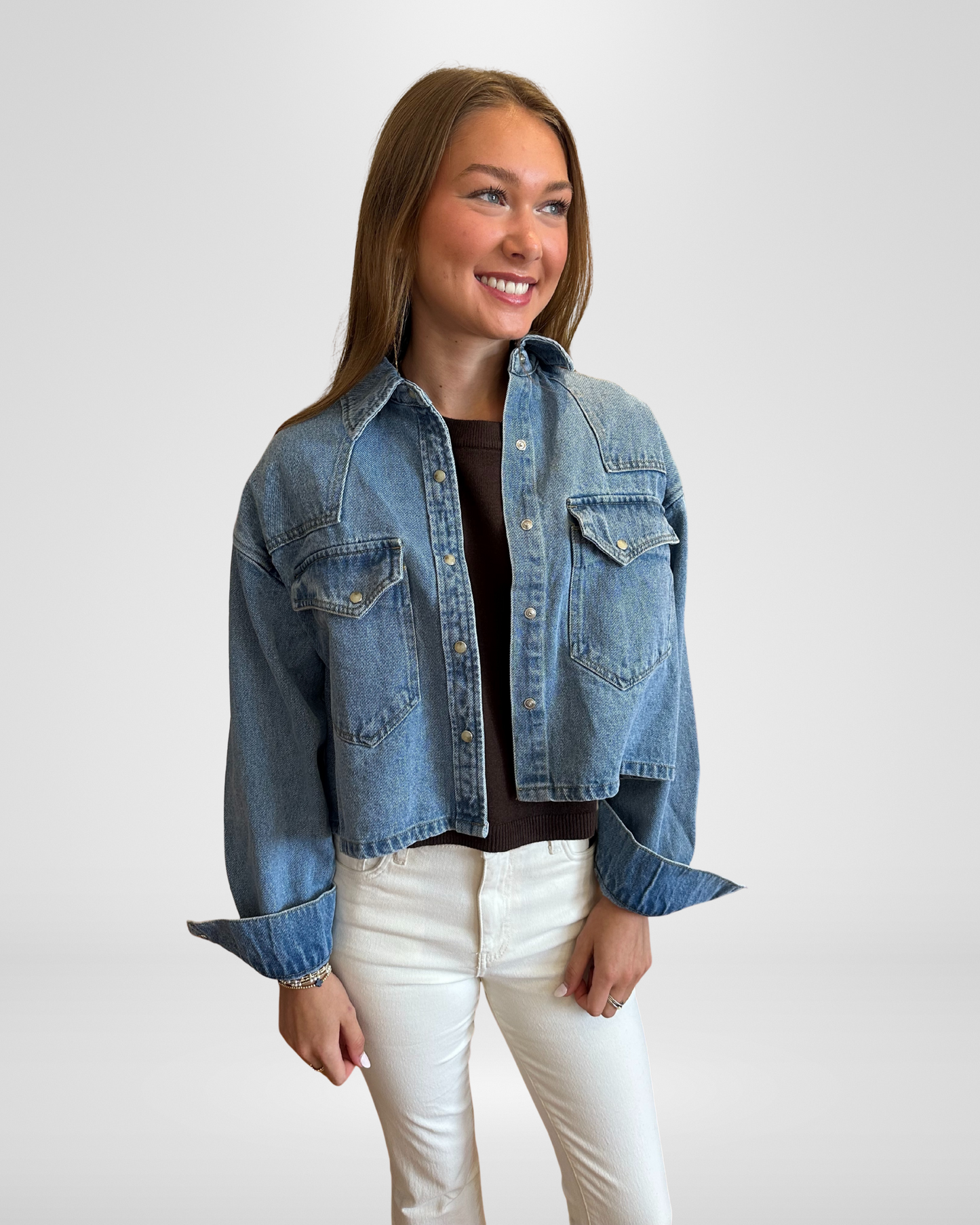 Rafi Button Front Top