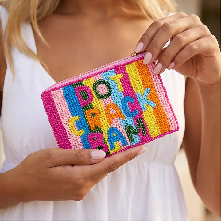 Mahj Beaded Coin Purse