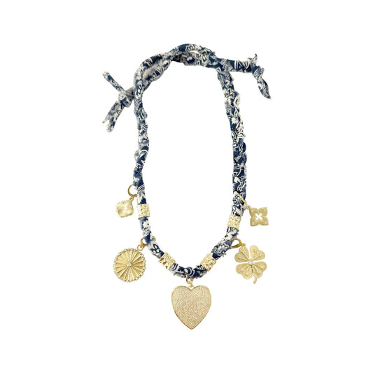 Bandana Multi Charm Necklace