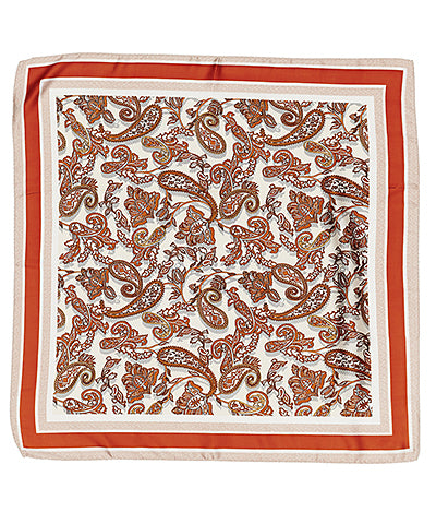 Paisley Print Silky Scarf