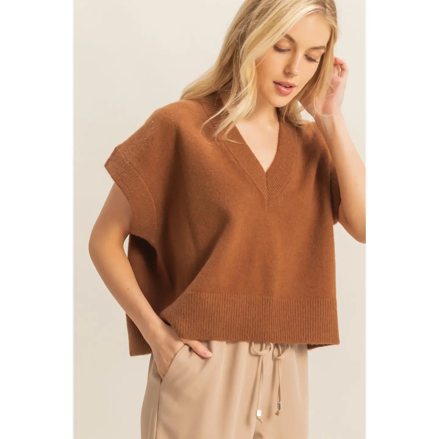 Mocha Sweater Vest