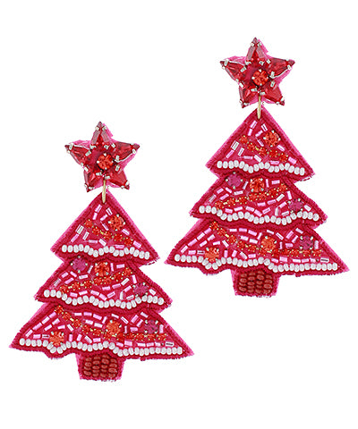 Christmas Beaded Earring
