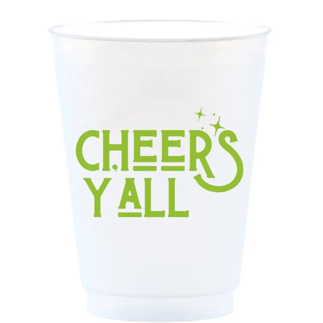 Cheers Y'all Reusable Frost Flex Cups