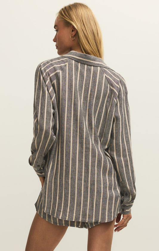 The Perfect Line Top |Black Stripe|