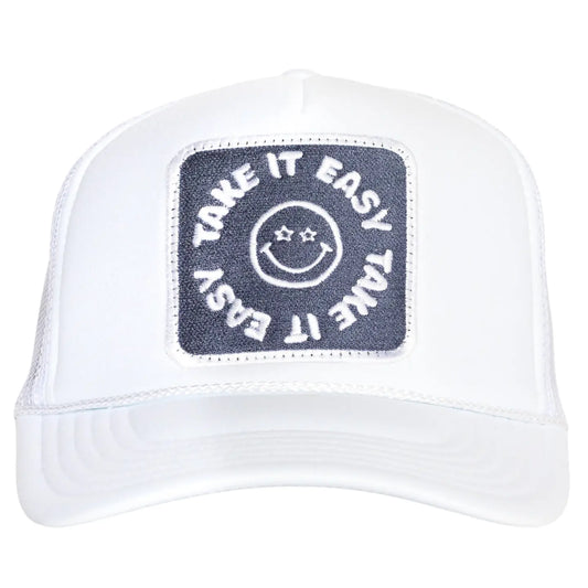 Take is Easy Trucker Hat |White|