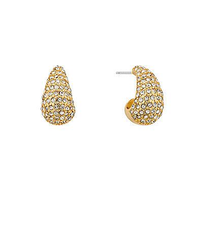 Chunky Crystal Teardrop Earring