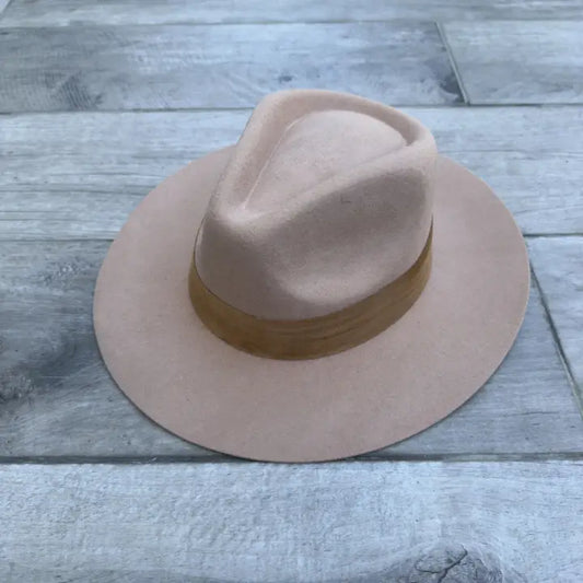 Wool Rancher Hat with Velvet Band