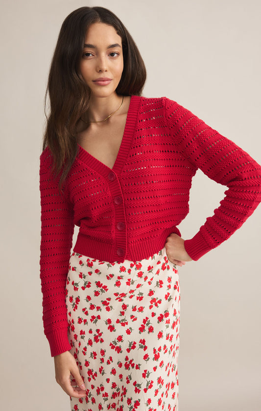 Romance Cardigan |Cherry|