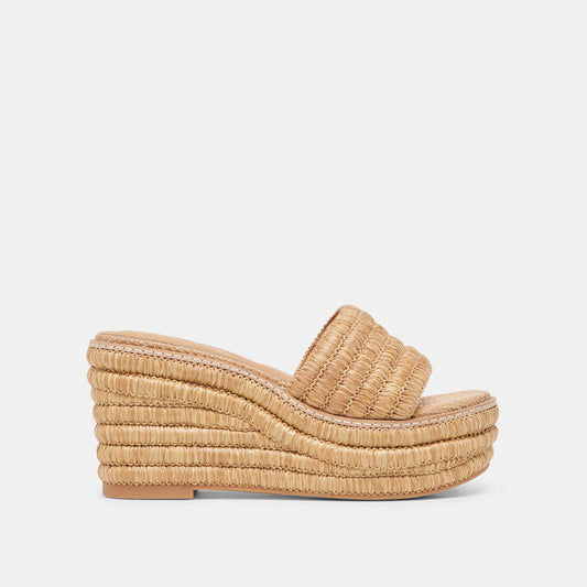 Throne Wedge |Light Raffia|