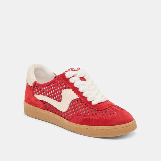 Notice Perforated Sneaker |Cherry|