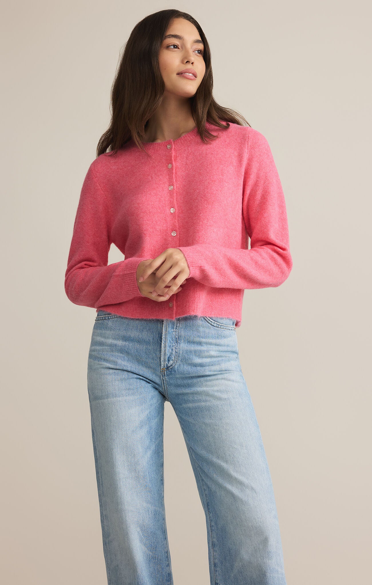 Medina Cardigan |Disco Pink|