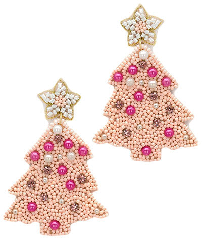 Christmas Beaded Earring