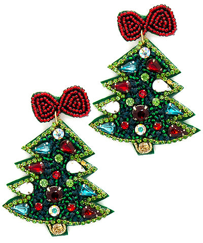 Christmas Beaded Earring