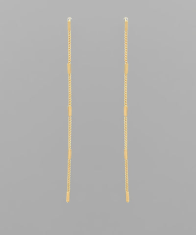 GLD Chain Drop Earring