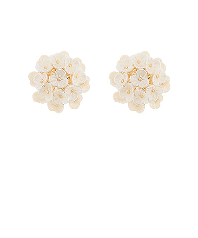 Floral Pearl Dome Earring