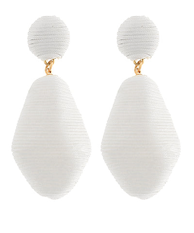 Threaded Teardrop Earring