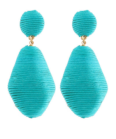 Threaded Teardrop Earring