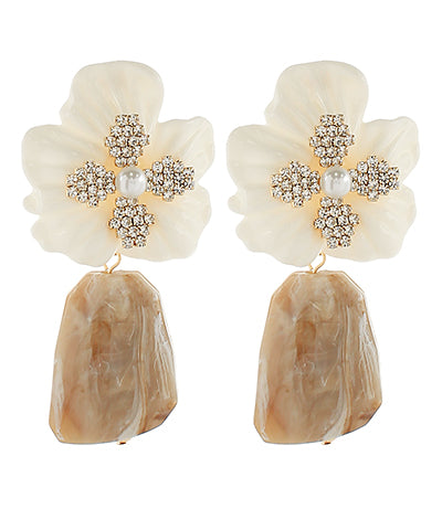 Crystal Flower Earring