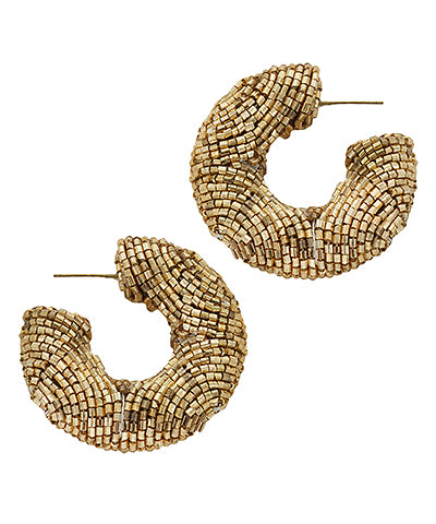 Bead Open Hoops