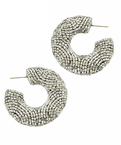 Bead Open Hoops