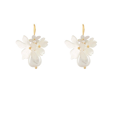 Flower Pearl Earring