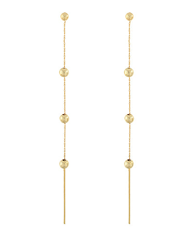 Ball Station& Bar Drop Earring
