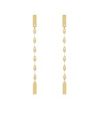 GLD Chain & Bar Drop Earring