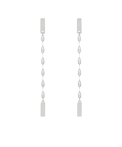 GLD Chain & Bar Drop Earring