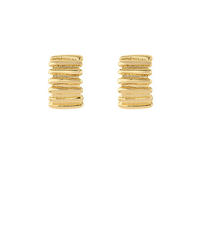 Ribbed Open Hoops
