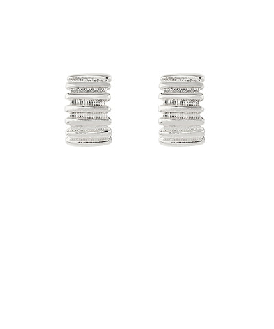 Ribbed Open Hoops