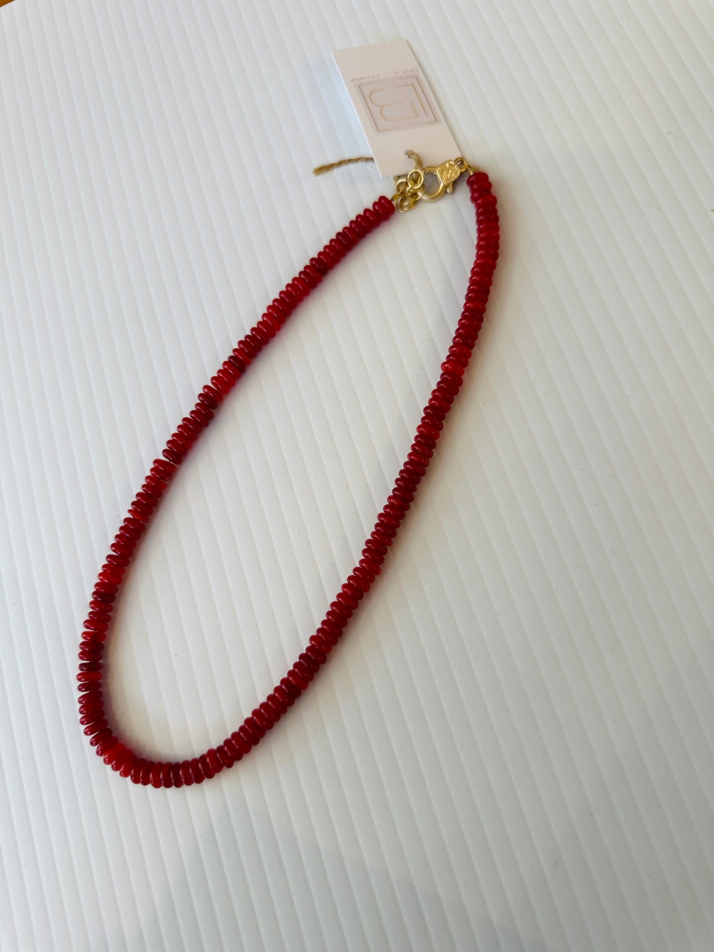 Small Beaded Gemstone Necklace