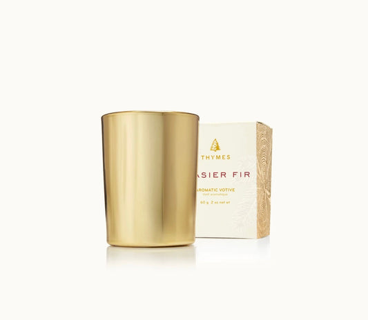 Frasier Fir Votive Candle GLD