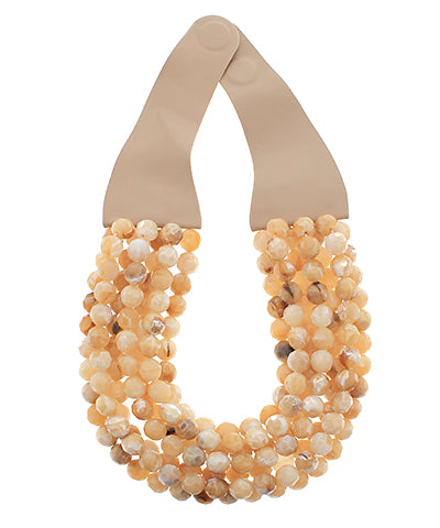 Agate Beaded Necklace