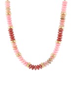 Beaded & Gold Gemstone Necklace