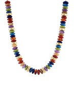 Beaded & Gold Gemstone Necklace