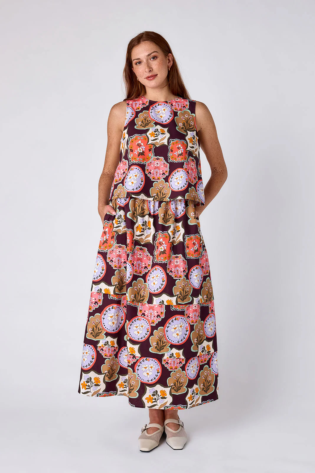 Marlow Skirt |Stamp Floral|