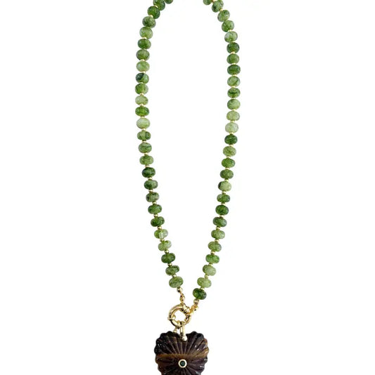 Kendall Beaded Heart Necklace