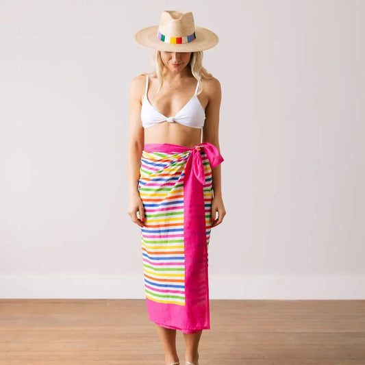 Andie Rainbow Stripe Sarong
