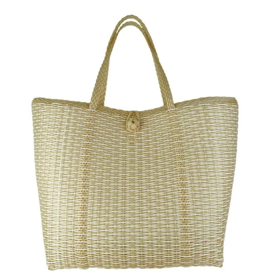 Large Tote |Salt Pearl White|