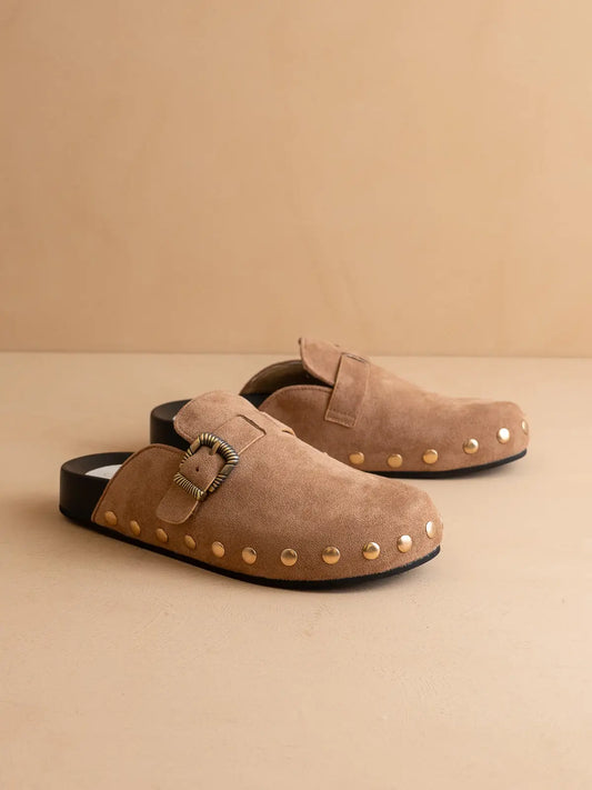 Toni Studded Clog |Latte|