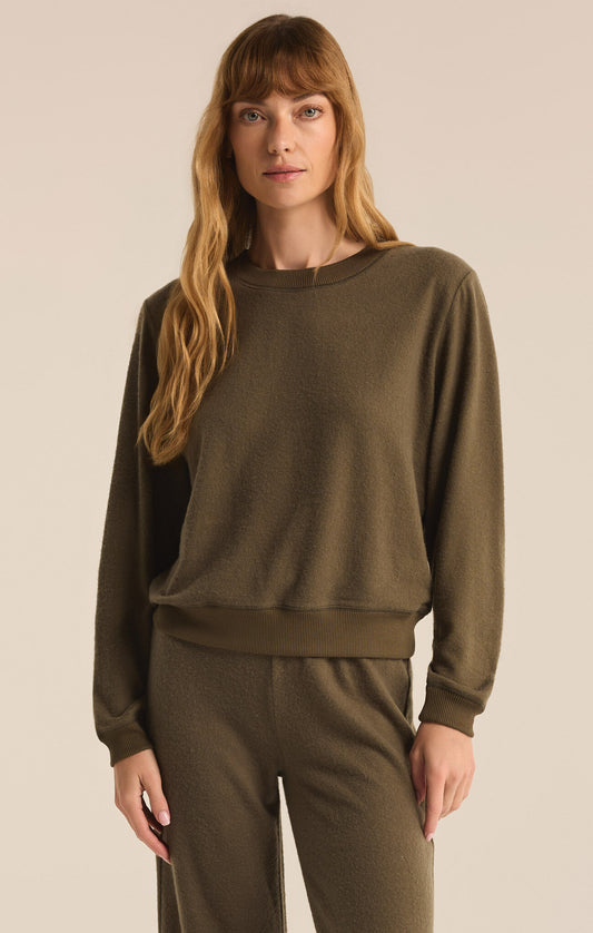 Russel Cozy Pullover |Olive|