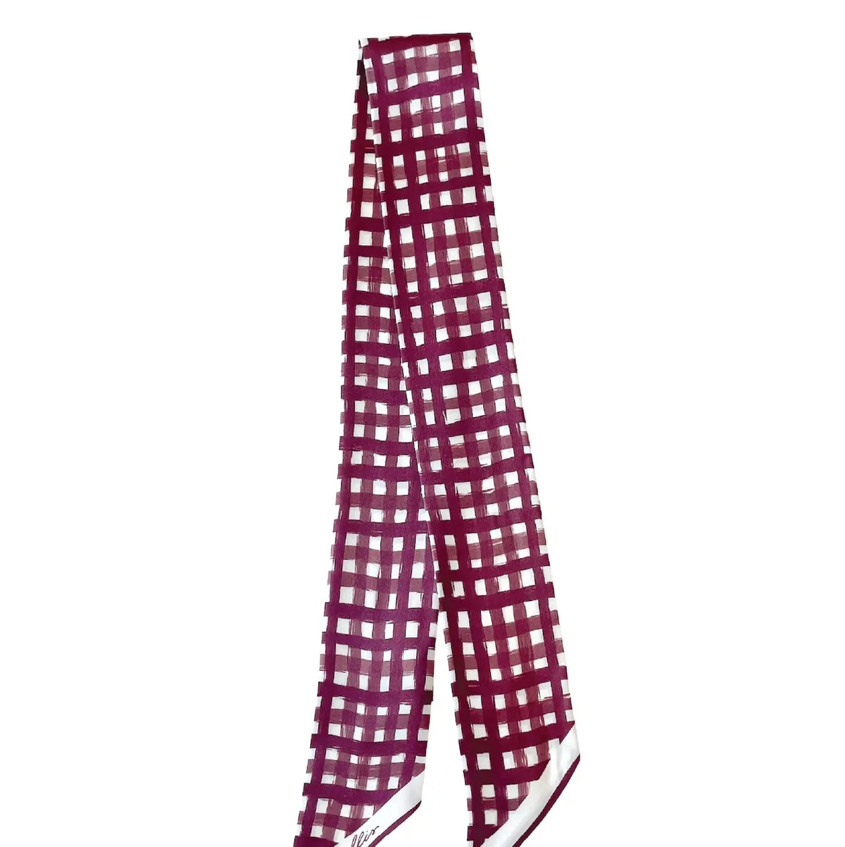 Tailgate Check Twilly in Burgundy
