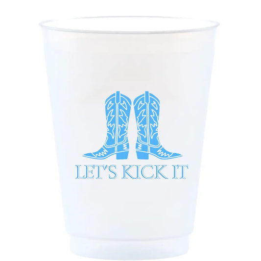 Let's Kick It Reusable Frost Flex Cups