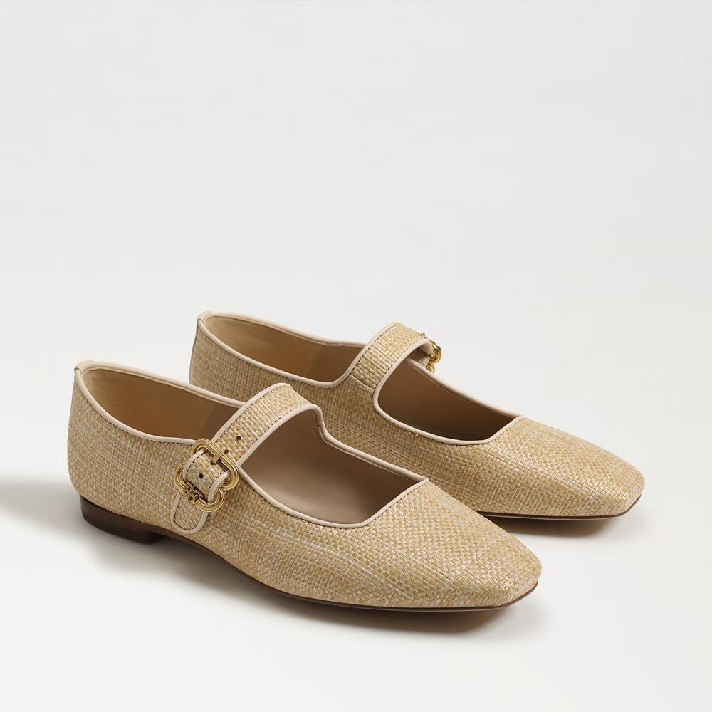 Michaela Mary Jane Flat |Bleached Beechwood|