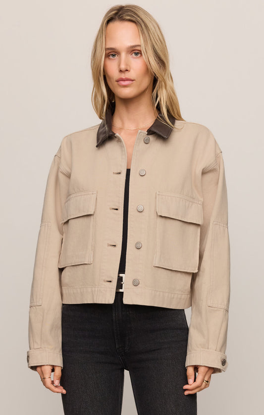 Rey Cropped Chore Jacket
