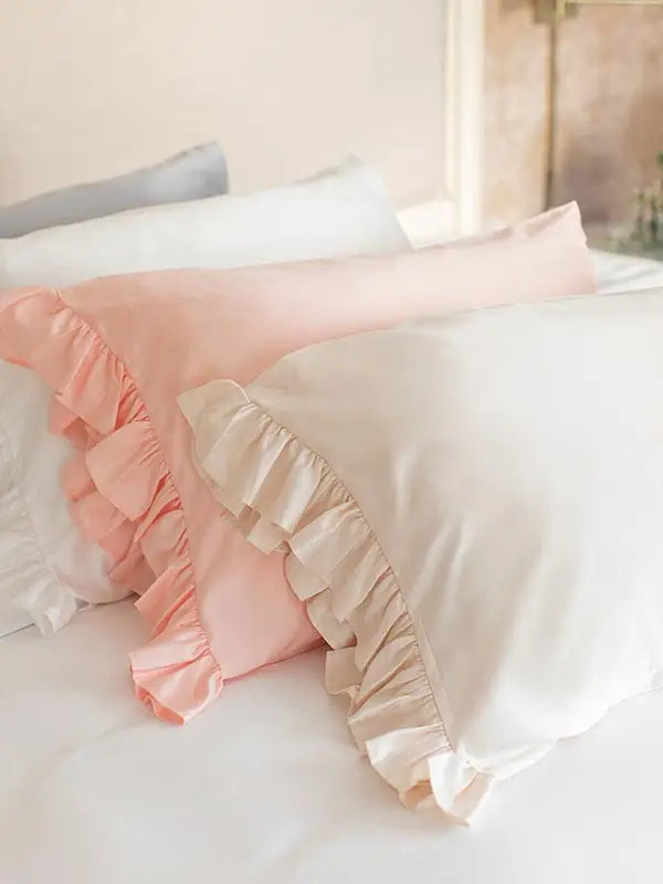 Silky Ruffle Pillowcase