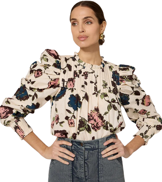 Irina Blouse |Jardin Print|