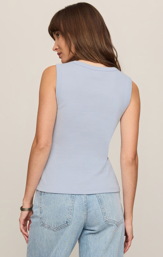 Ellie V-Neck Tank |Skyline|
