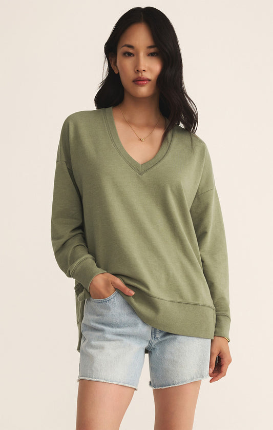 Modern Weekender |V-neck Avocado|